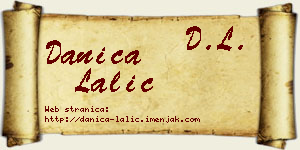 Danica Lalić vizit kartica